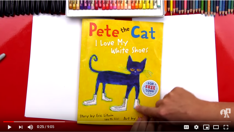 Pete the cat - I love my white shoes Free Activities online for
